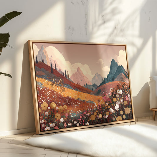Alpine Meadows Bloom In Gold