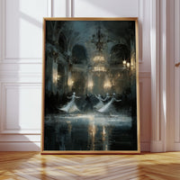 Glistening Steps Under Crystal Light