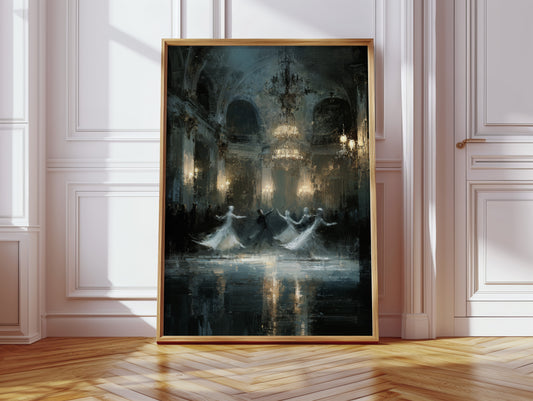 Glistening Steps Under Crystal Light