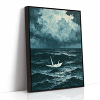 Origami Crane Braves the Storm