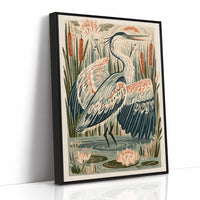 Heron In The Rippling Shallows