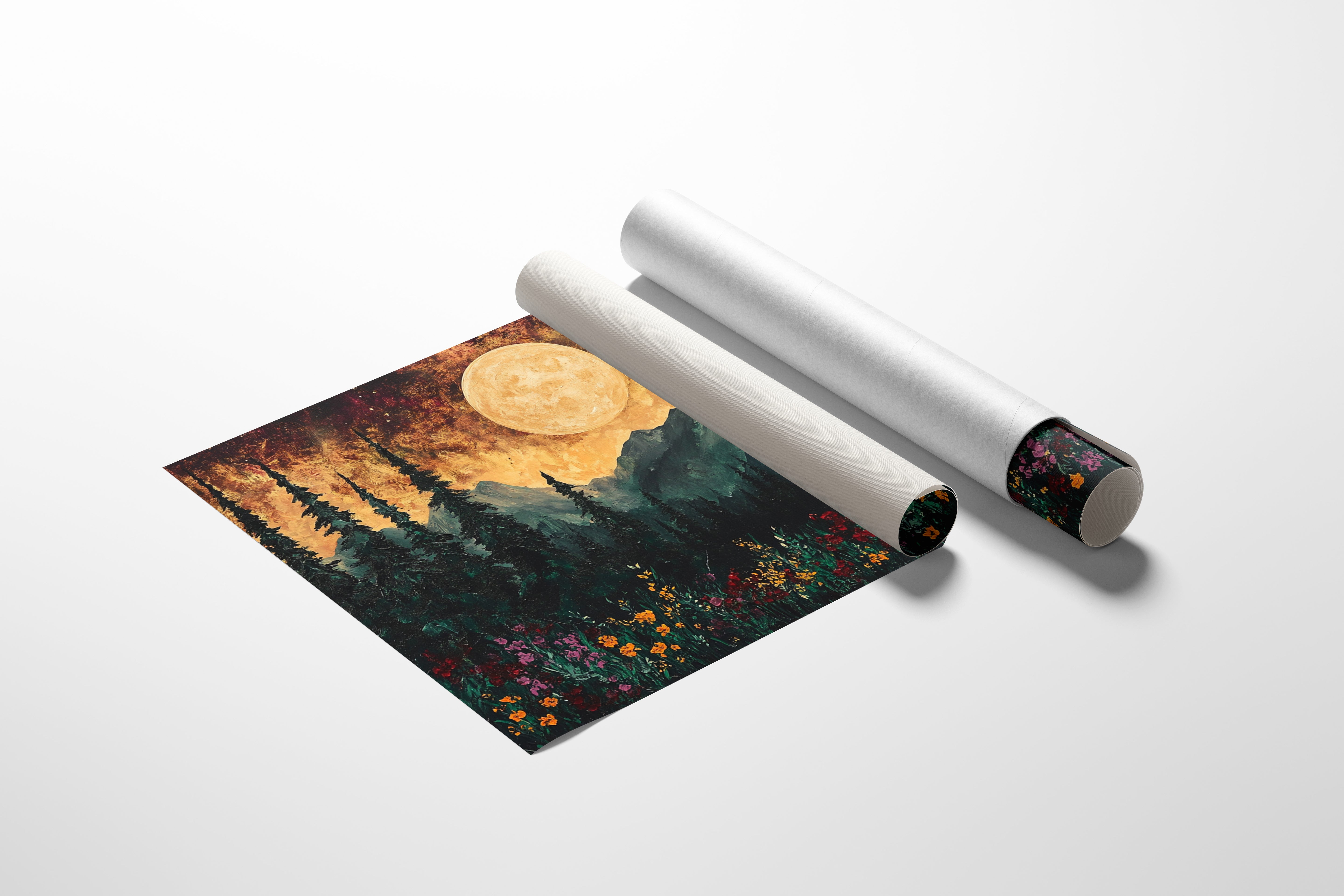 Alpine Meadows Catch Moonlight's Gold