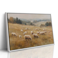 Pastoral Fields Under Autumn Haze