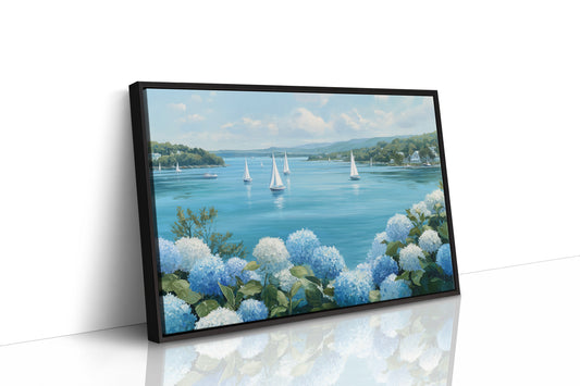 Hydrangeas Dance Along Harbor Shores