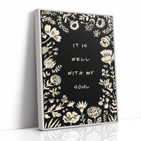 Floral Affirmations Frame Inner Peace