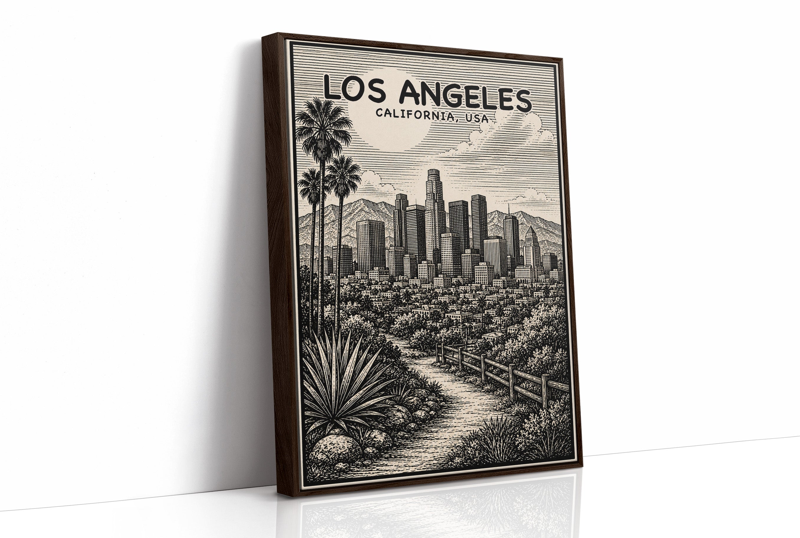 Los Angeles in Woodcut