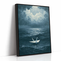 Crane Adrift in Silence