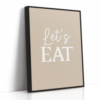 Lets Eat Kitchen Wall Quote