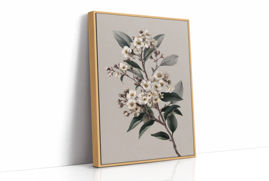 Ivory Blossoms On Quiet Branch