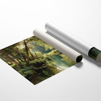 Summer Light Dances Through Forest Stream