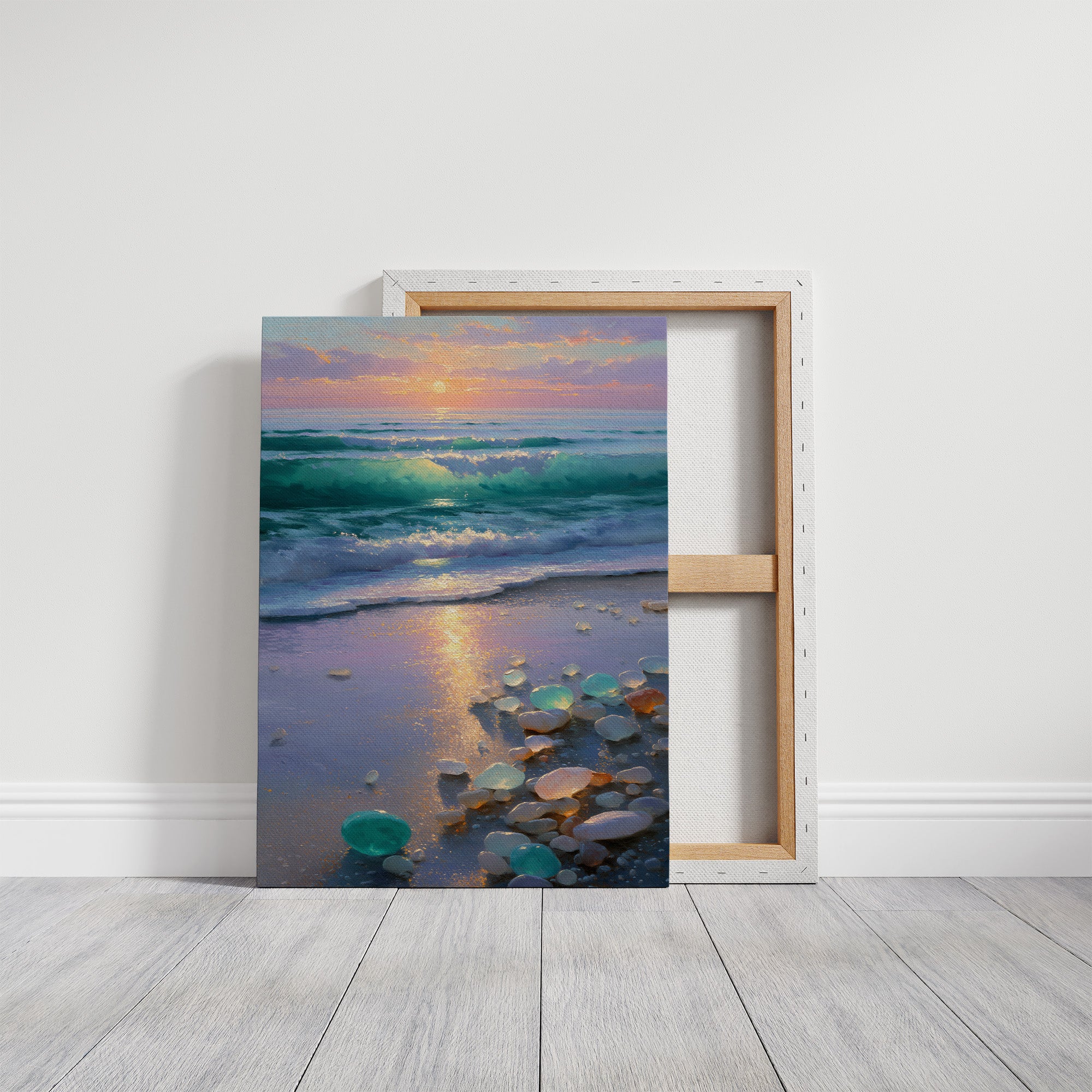 Sea Glass Catches The Rising Sun