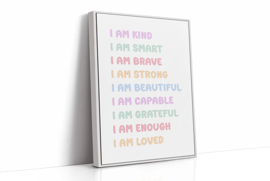 I Am Enough Affirmation Quote Print