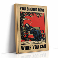 You Should Rest While You Can, Grim Reaper Wall Art