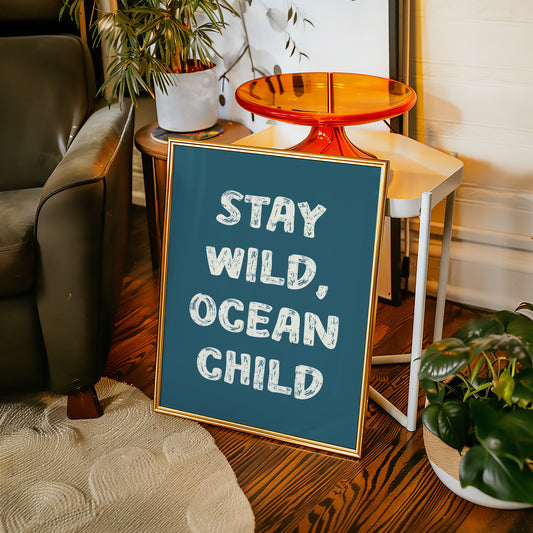 Ocean Letters Carved In Morning