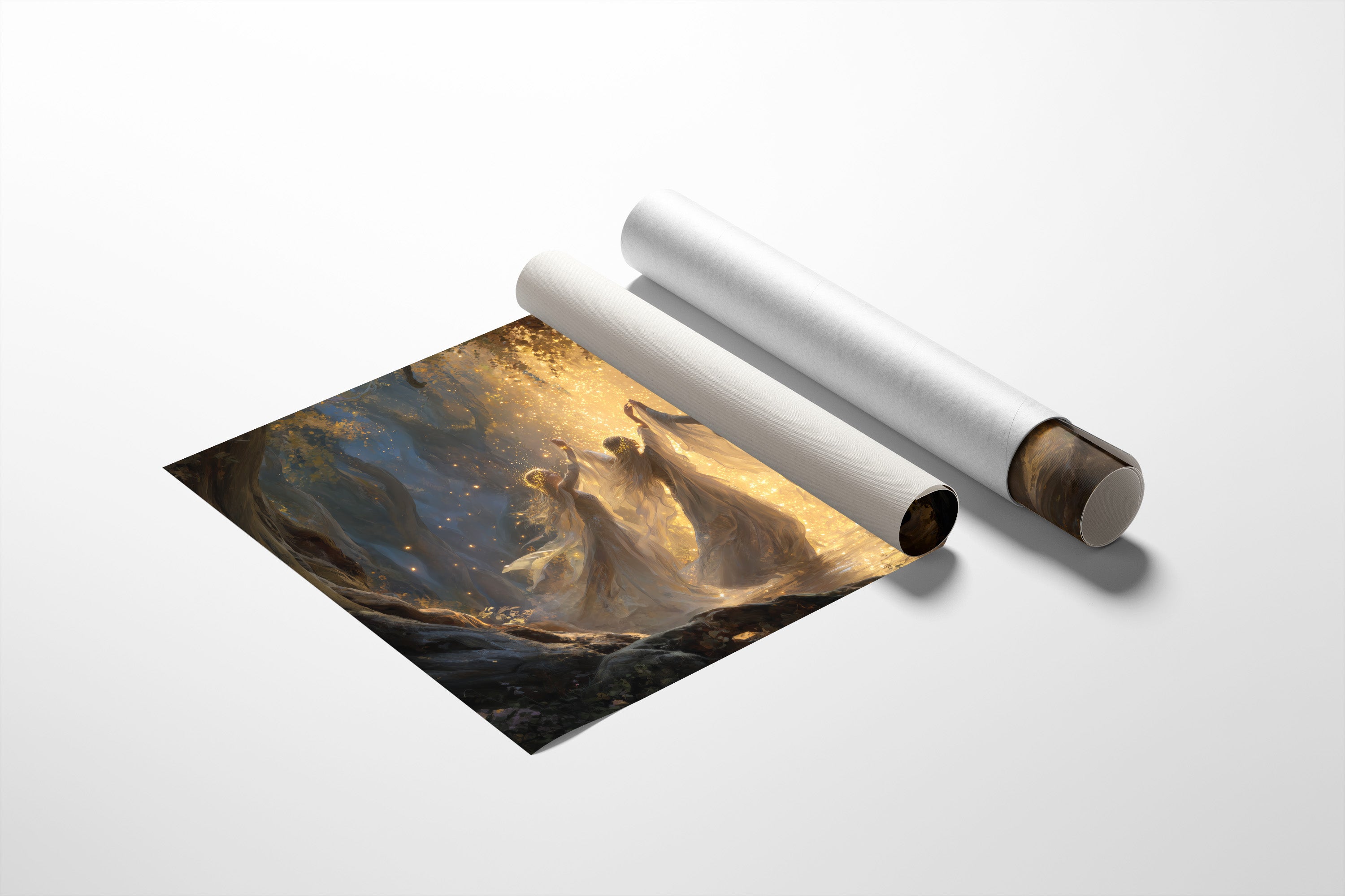 Ancient Dance In Golden Light