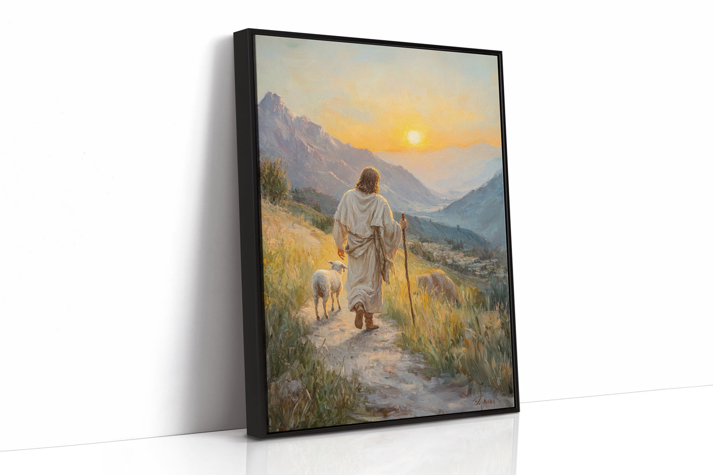 Jesus the Good Shepherd – Inspirational Christian Wall Art Print