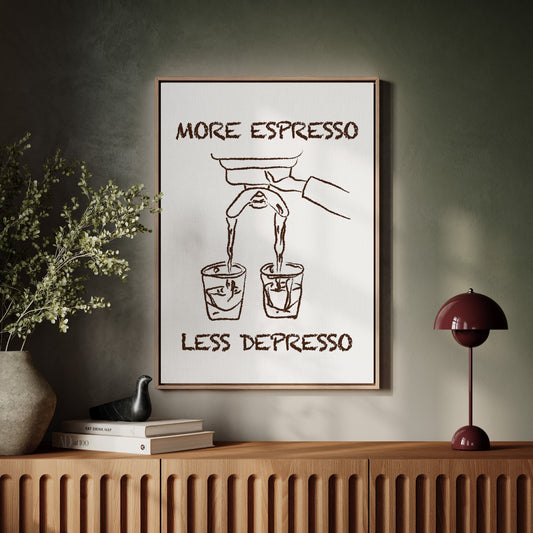 Coffee Wisdom Flows In Brown Lines