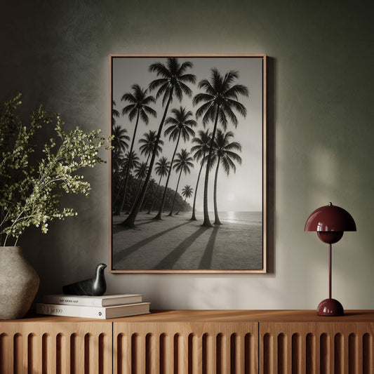 Palm Shadows at Sunrise