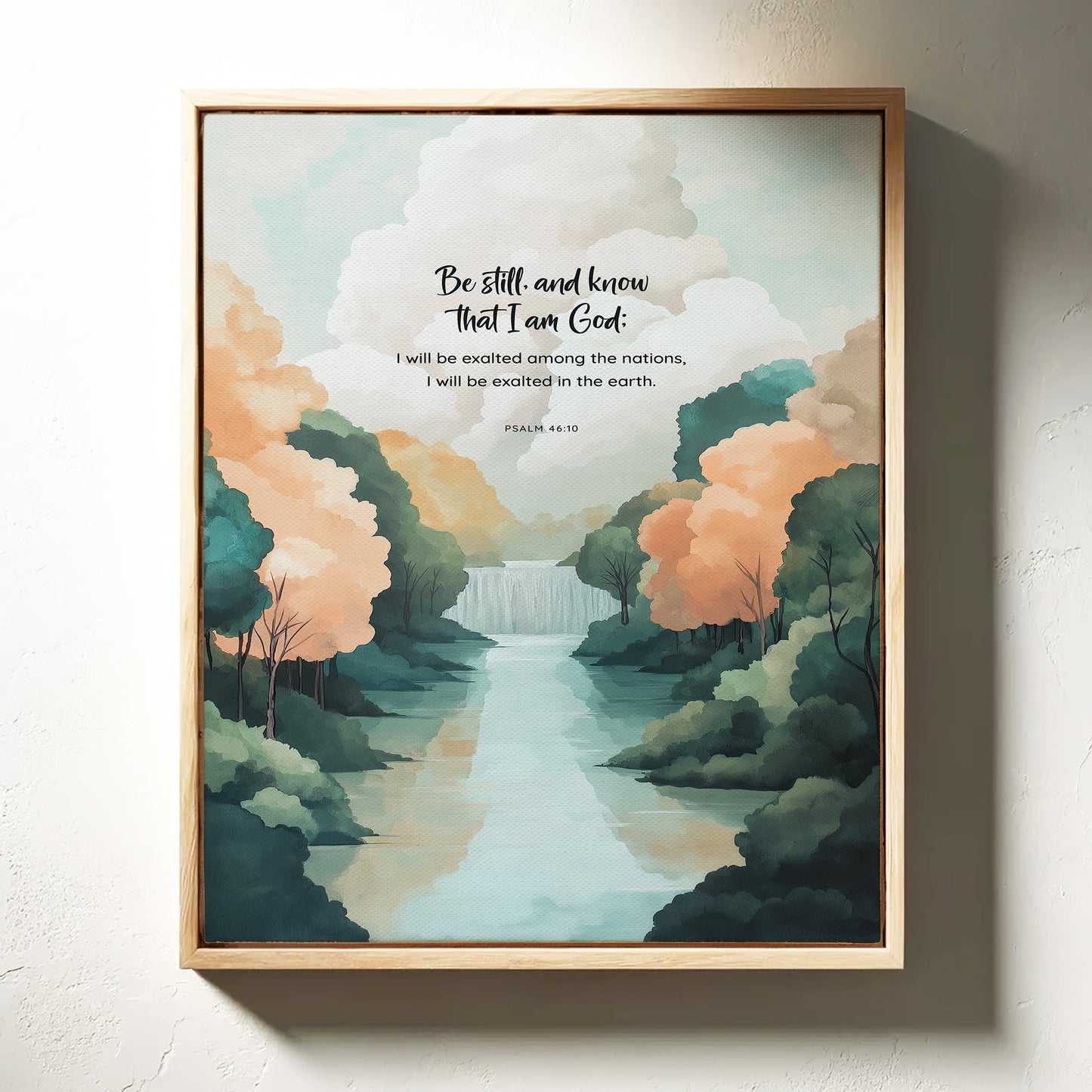 Be Still and Know Forest Waterfall