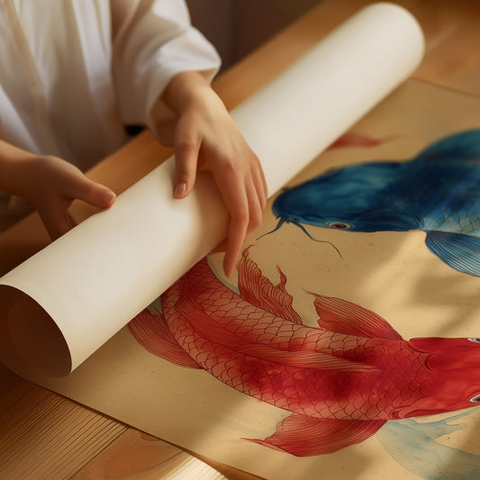 Koi Circle Their Ancient Dance