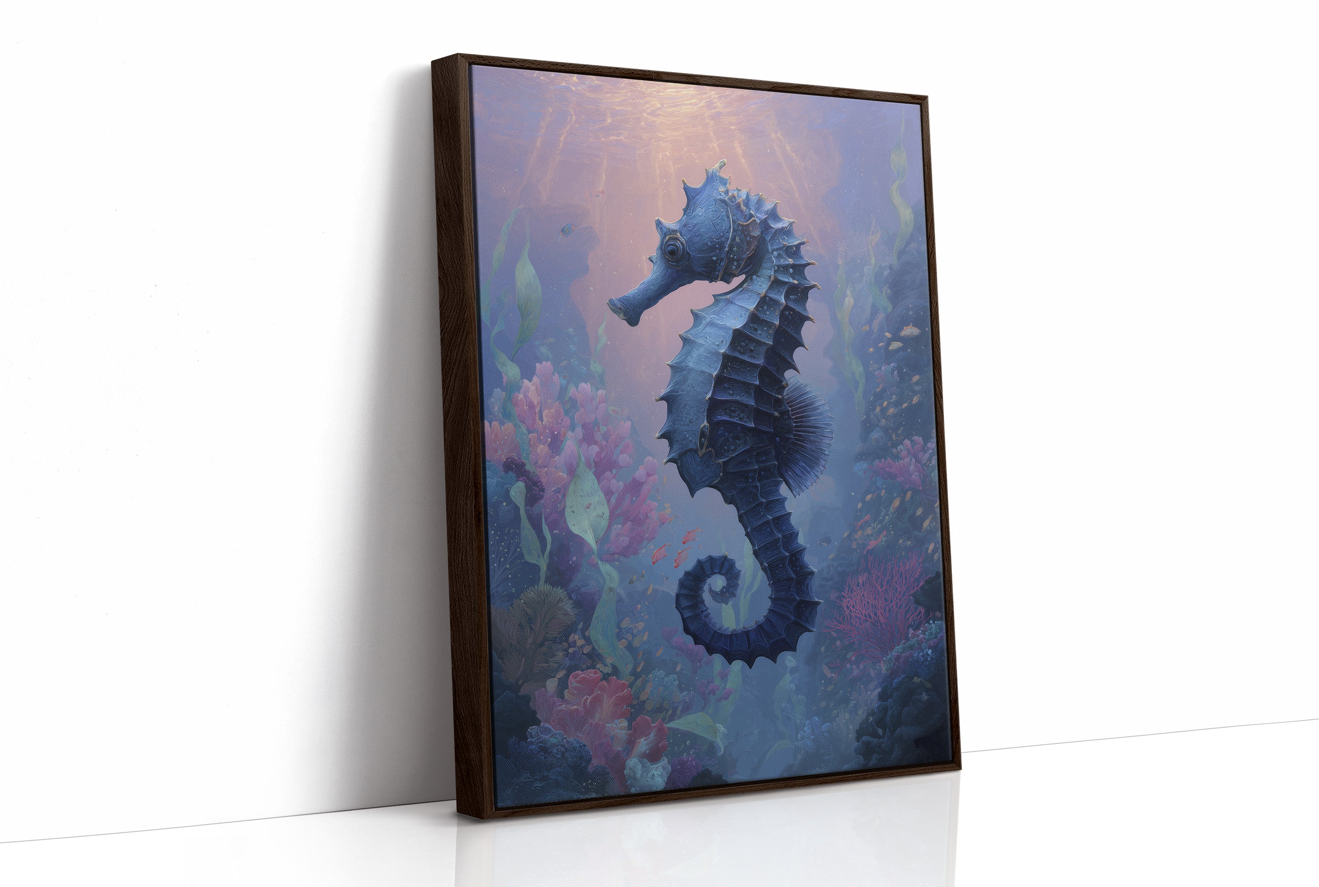 Sapphire Dancer Among Coral Dreams