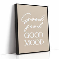 Good Food Good Mood Kitchen Quote