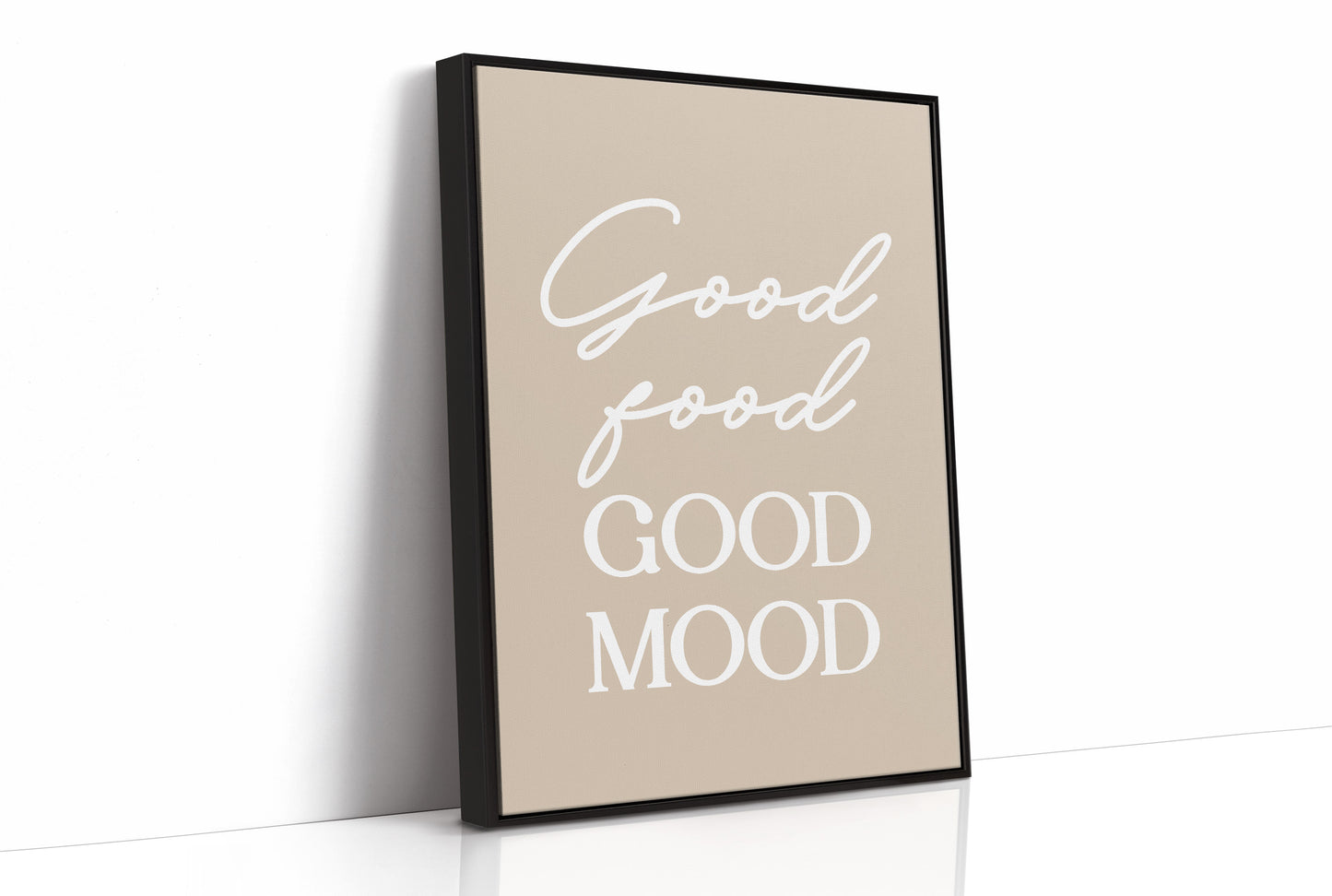 Good Food Good Mood Kitchen Quote