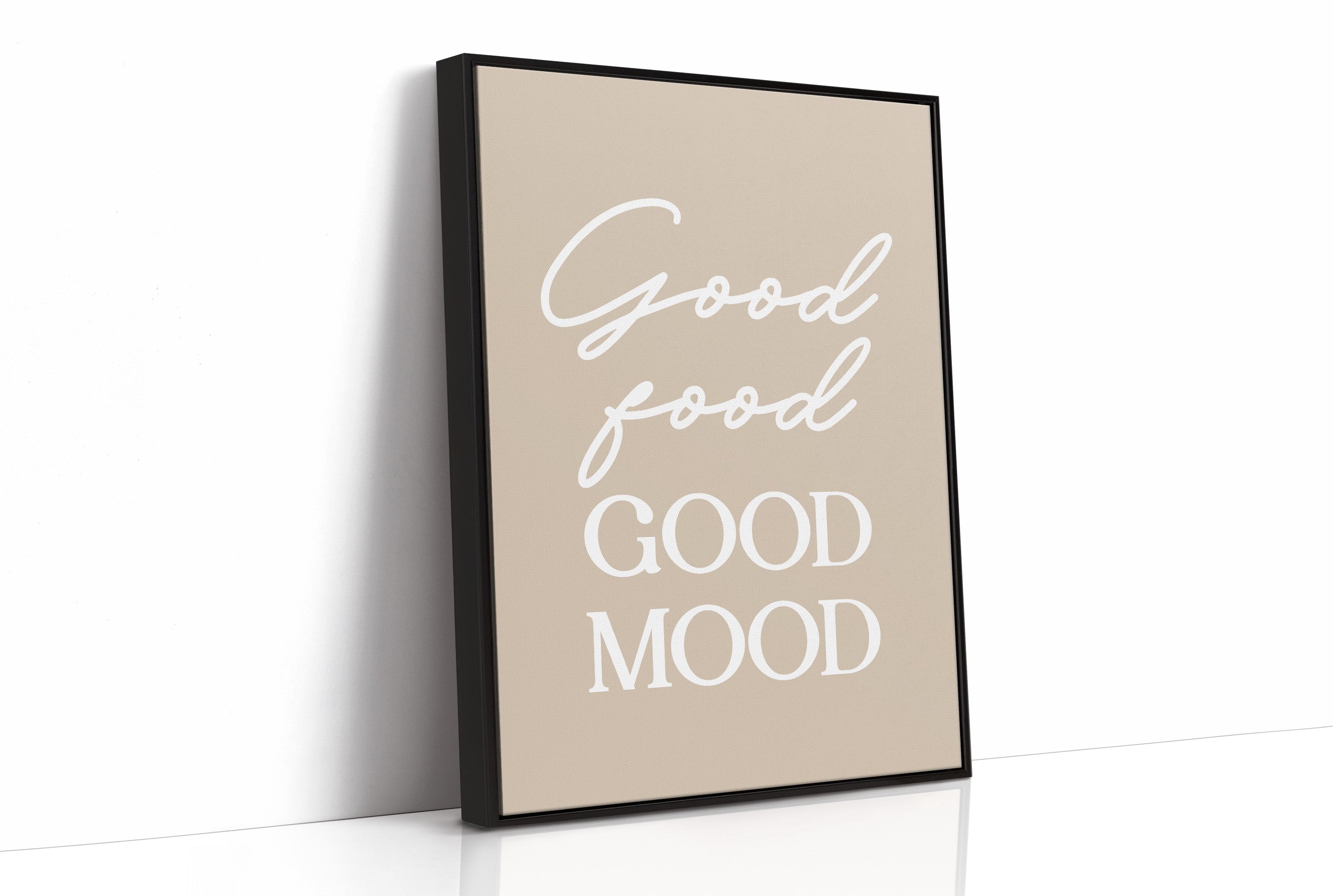 Good Food Good Mood Kitchen Quote