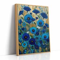 Midnight Blooms in Blue