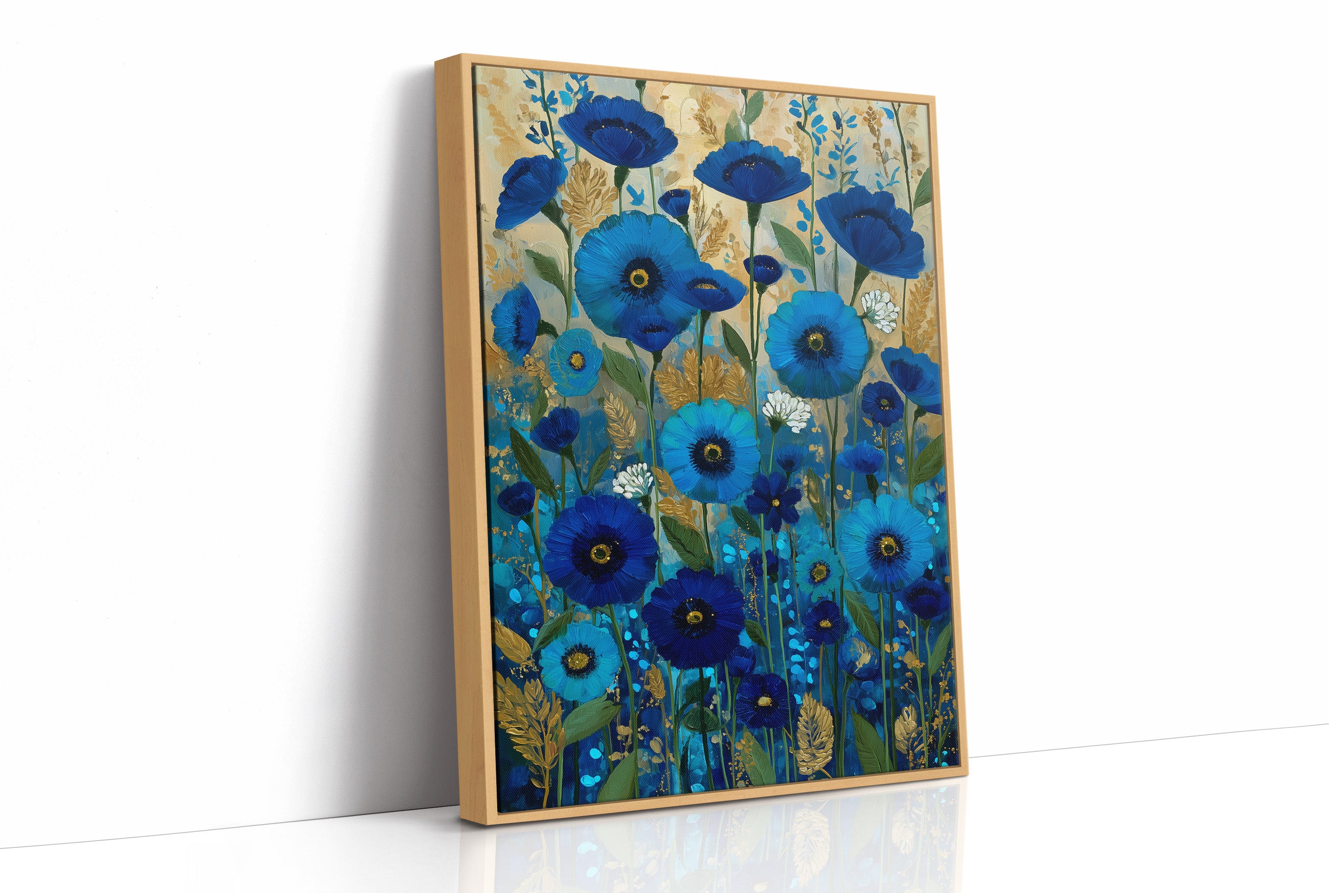Midnight Blooms in Blue