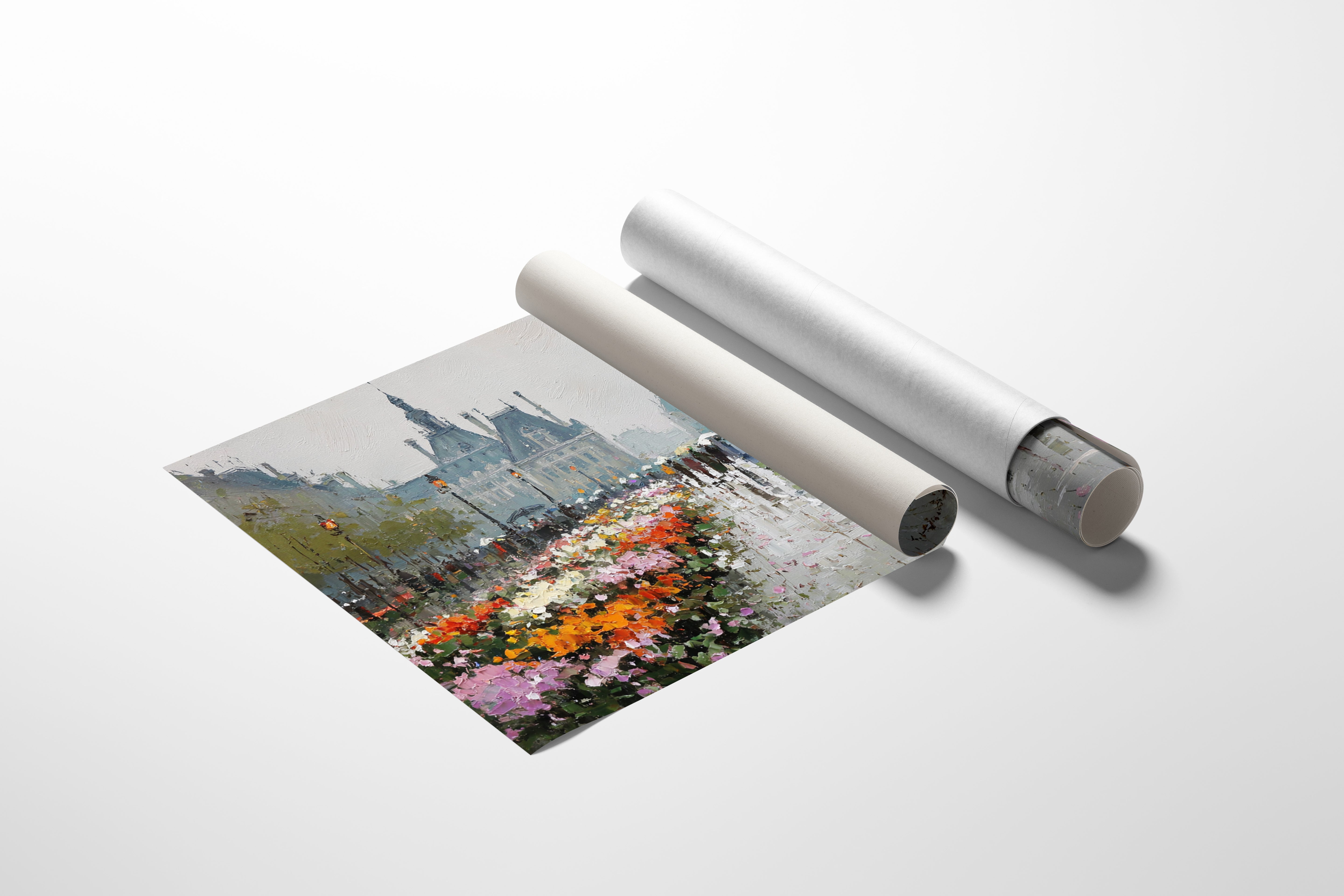 Paris Blooms Through Silver Rain