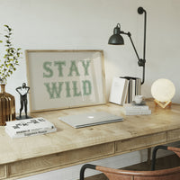 Stay Wild – Western Typography Wall Art Print