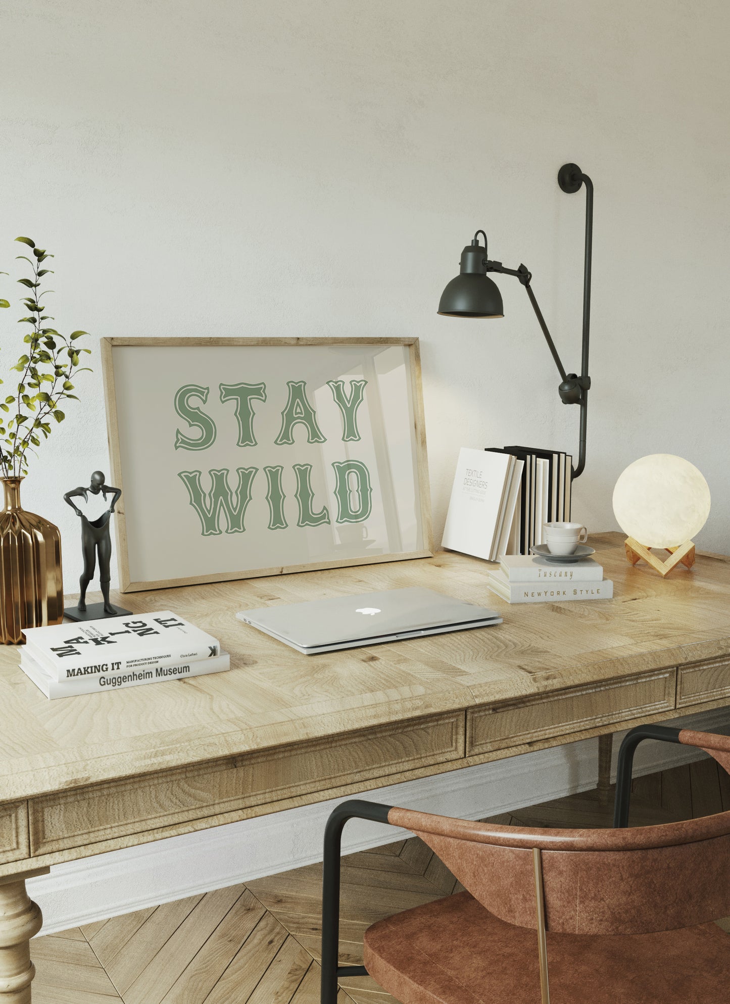 Stay Wild – Western Typography Wall Art Print