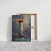 Illuminated Guardian Against Twilight Storm