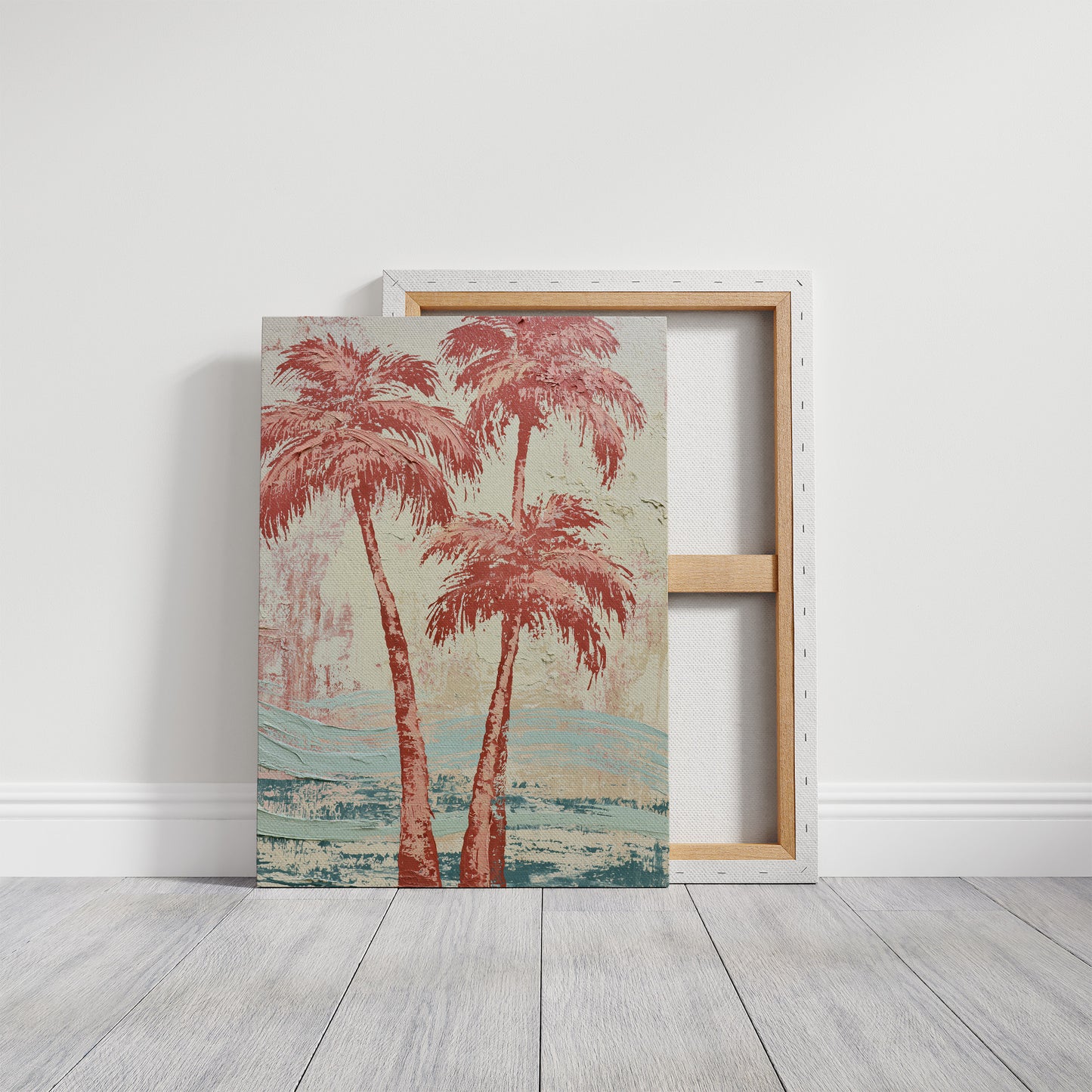 Coral Palms, Waves of Sage