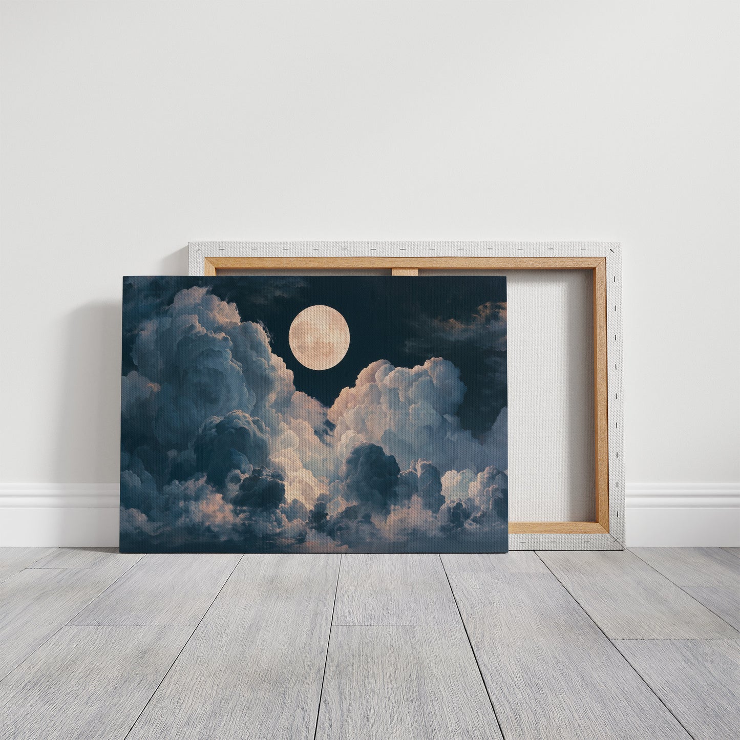 Moon Between The Clouds