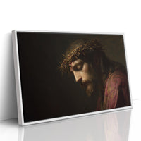 Sacred Portrait Among Quiet Shelves
