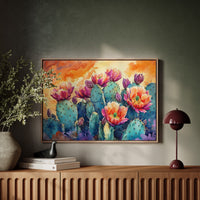 Desert Blooms Paint The Evening Sky
