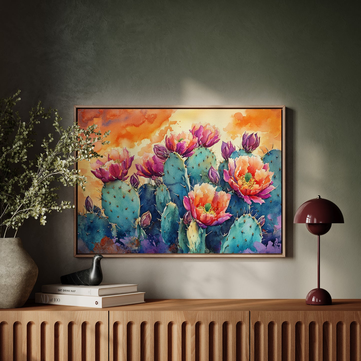 Desert Blooms Paint The Evening Sky