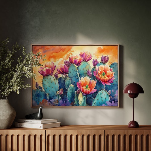 Desert Blooms Paint The Evening Sky