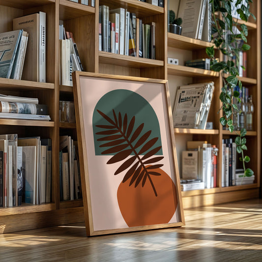 Foliage Dances Against Soft Canvas