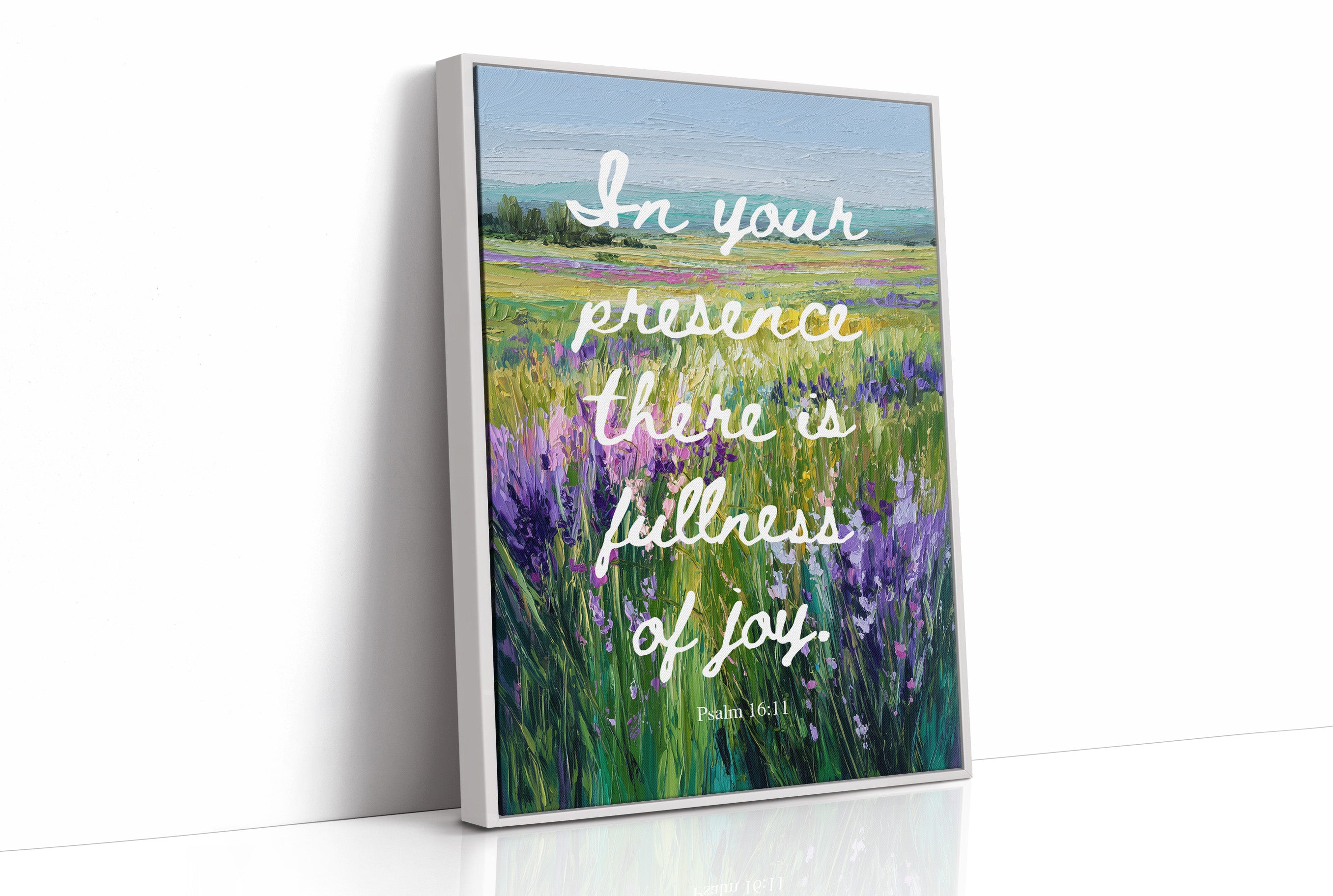 Lavender Fields Carry Sacred Words