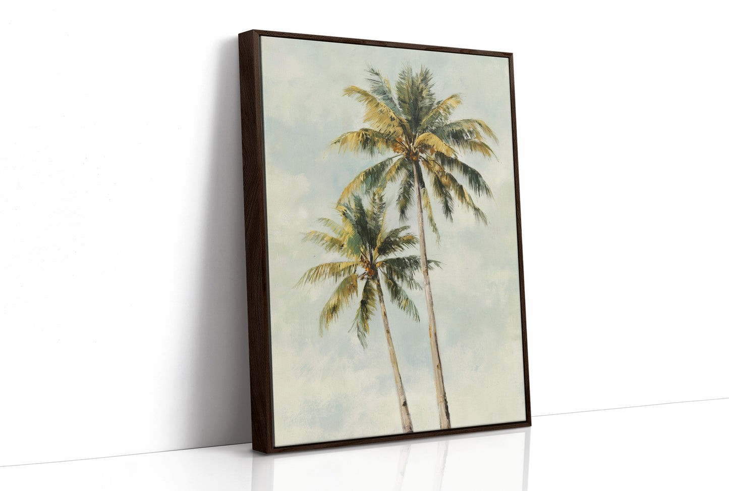 Coastal Whispers Against Mint Sky