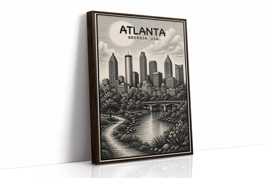 Atlanta in Woodcut