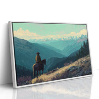 Wilderness Wanderer Contemplates Eternal Peaks