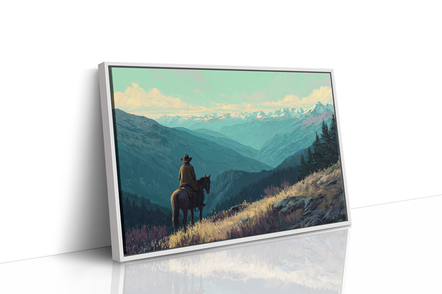 Wilderness Wanderer Contemplates Eternal Peaks