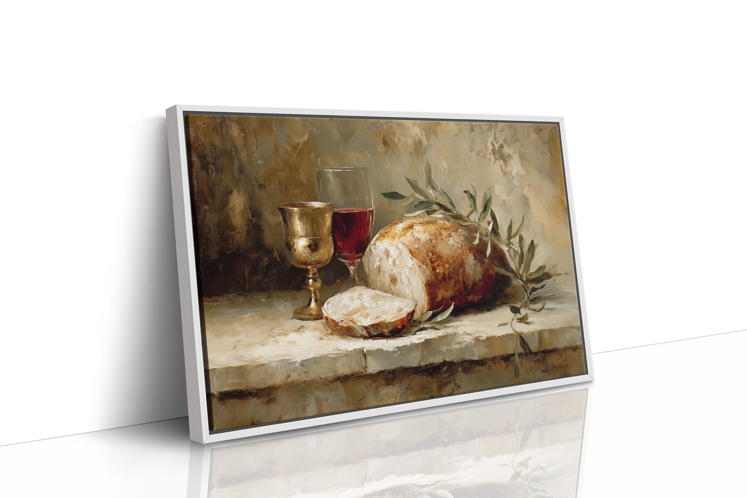 Bread And Wine Between Pages