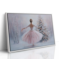 Winter Ballet Beneath Frosted Pines