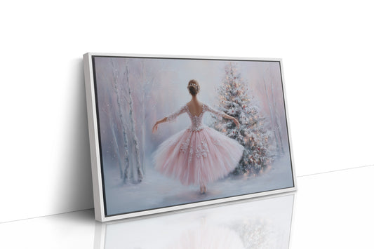 Winter Ballet Beneath Frosted Pines