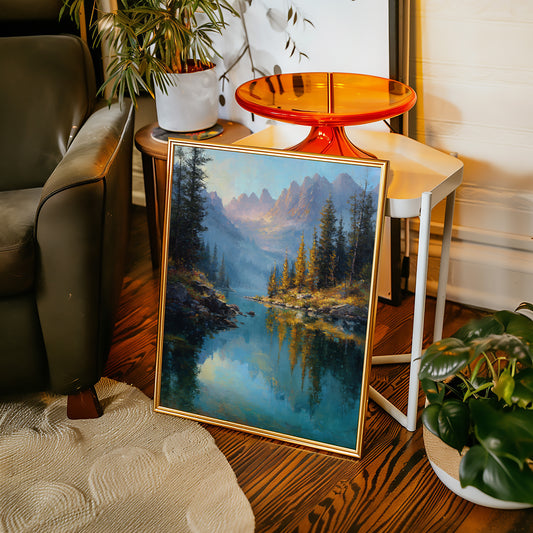 Peaks Paint Gold On Alpine Waters